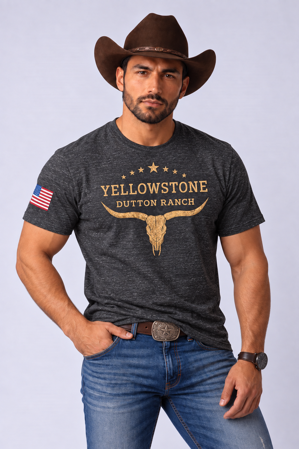 Camiseta Yellowstone Dutton Ranch – Estilo Western Country