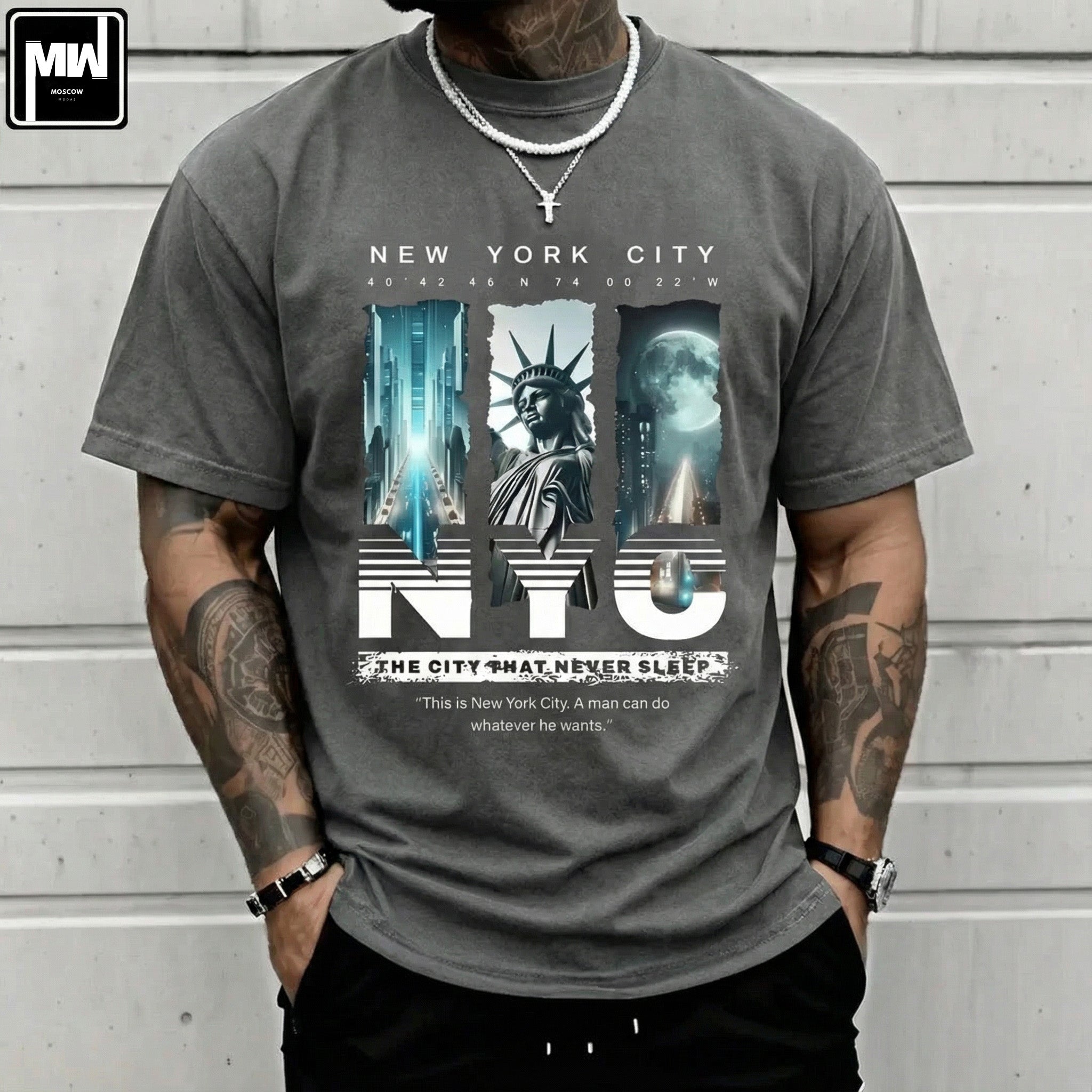 CAMISETA MASCULINA NEW YORK CITY