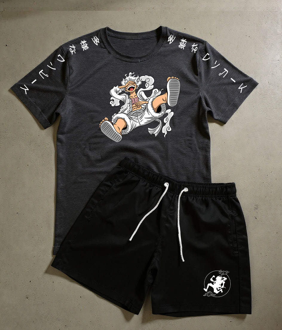 CONJUNTO CHAPÉU DE PALHA - LUFF GEAR 5 - ONE PIECE