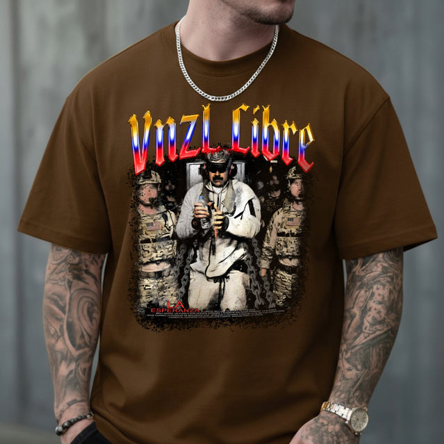 CAMISETA MASCULINA VNZL LIBRE MADURO