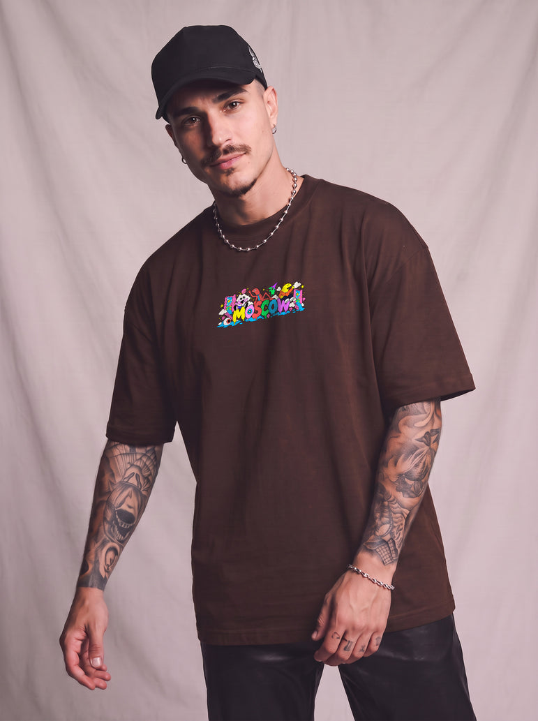 CAMISETA MASCULINA SMILING FRIENDS - COLOR CHAOS