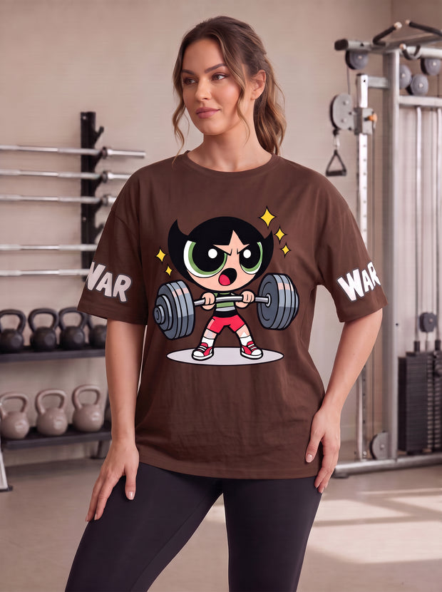 Camiseta Feminina Docinho Gym War Manga