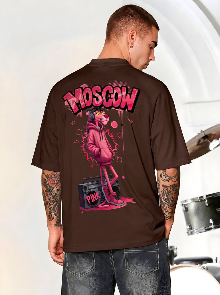 CAMISETA MASCULINA MOSCOW PINK PANTHER