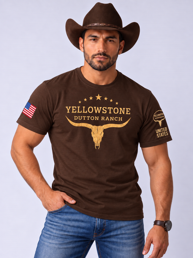 Camiseta Yellowstone Dutton Ranch – Estilo Western Country