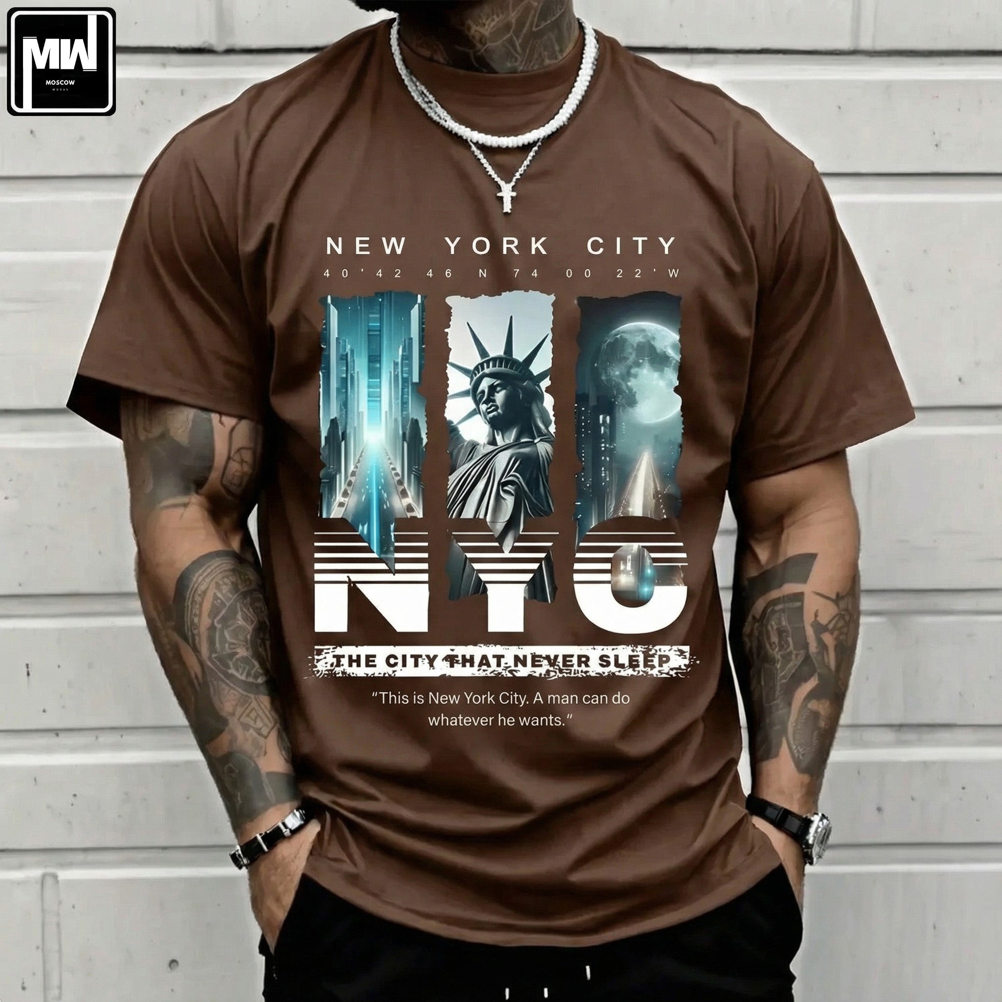 CAMISETA MASCULINA NEW YORK CITY