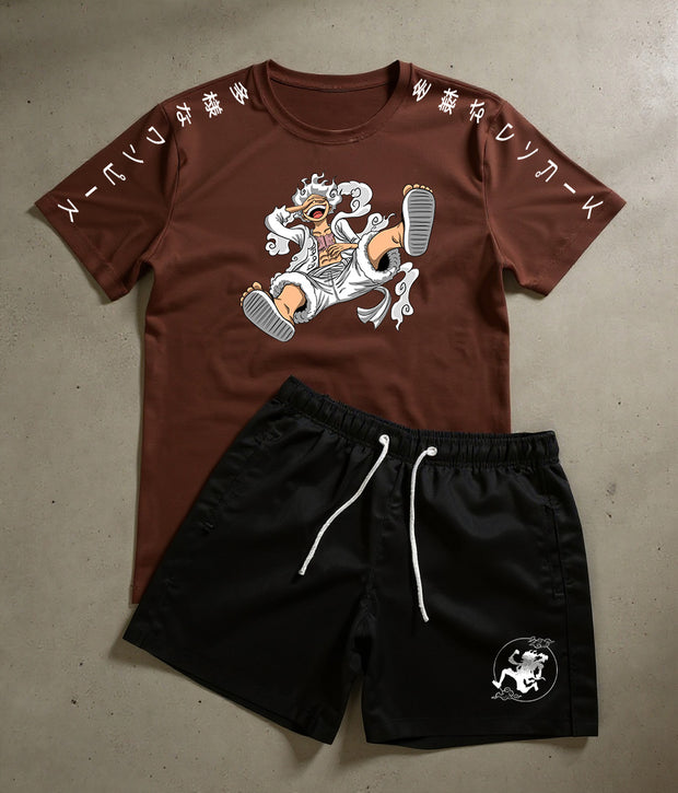 CONJUNTO CHAPÉU DE PALHA - LUFF GEAR 5 - ONE PIECE