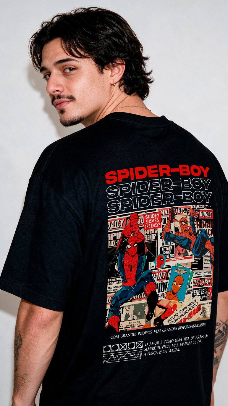 Camiseta Crush Spider Boy / Spider Girl — Modelo Individual