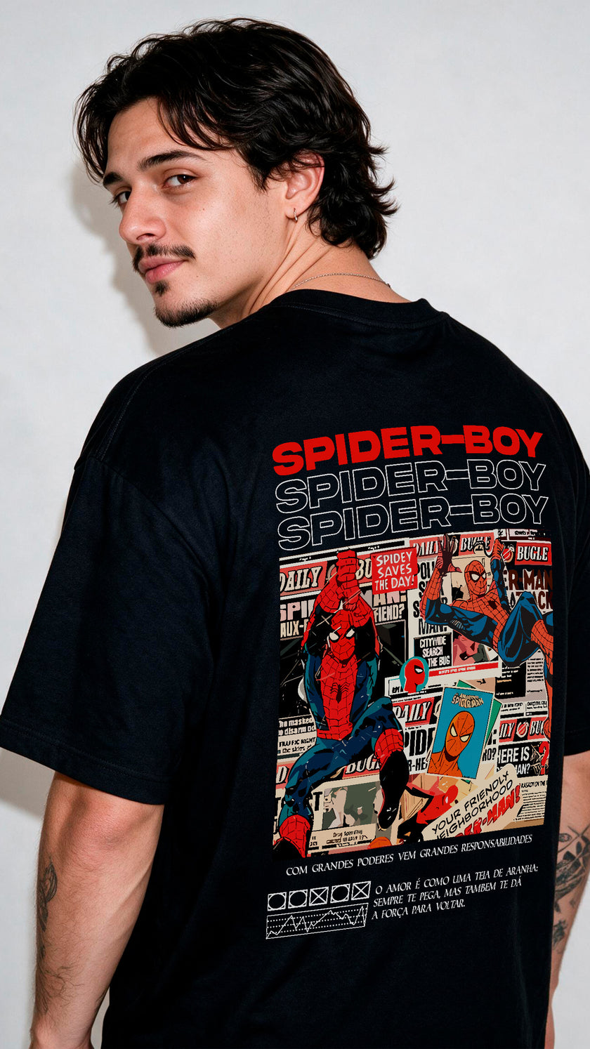 Camiseta Crush Spider Boy / Spider Girl — Modelo Individual