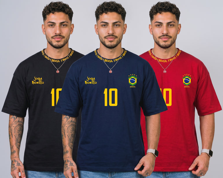 KIT CAMISETA JOGA BONITO