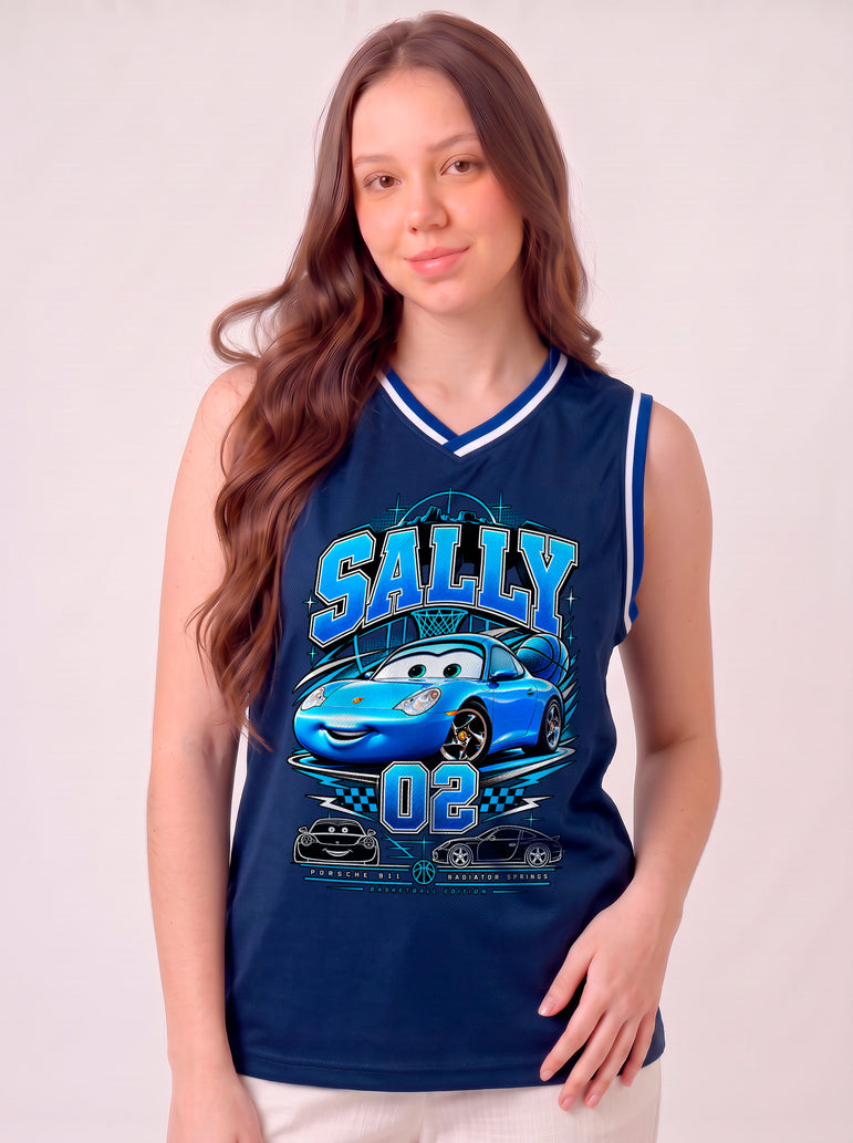Regata de Basquete Feminina Sally 02 – Racing Basketball Azul