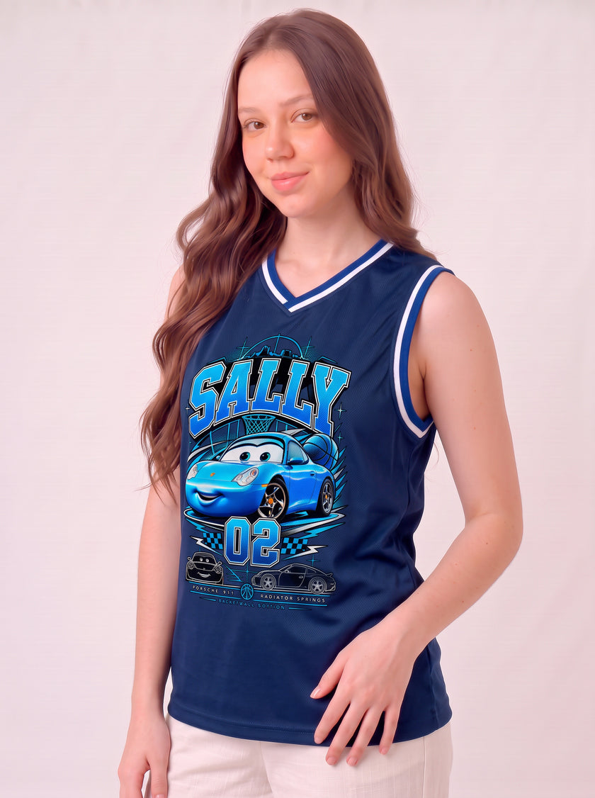 Regata de Basquete Feminina Sally 02 – Racing Basketball Azul