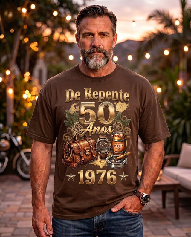 Camiseta Aniversário Masculina De Repente