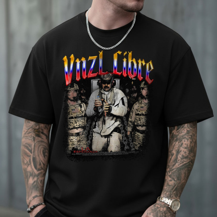 CAMISETA MASCULINA VNZL LIBRE MADURO
