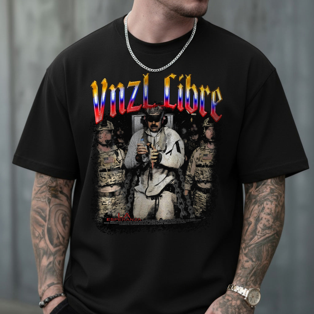 CAMISETA MASCULINA VNZL LIBRE MADURO