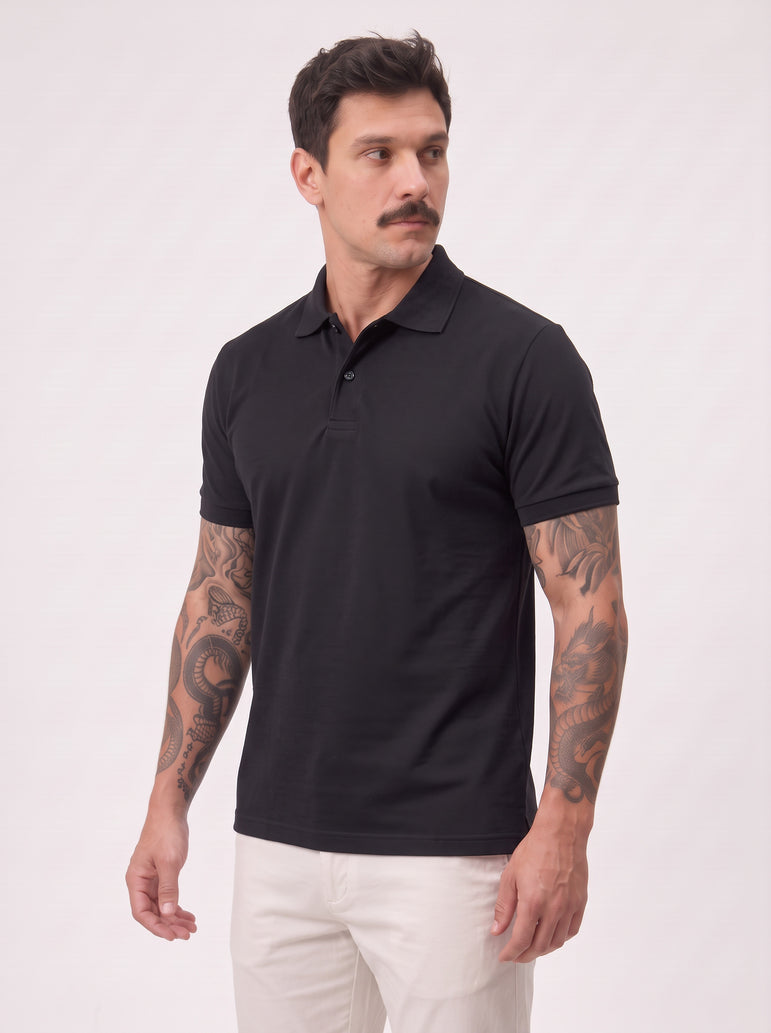 Camisa Polo Masculina Básica Piquet Manga Curta – Elegância e Conforto