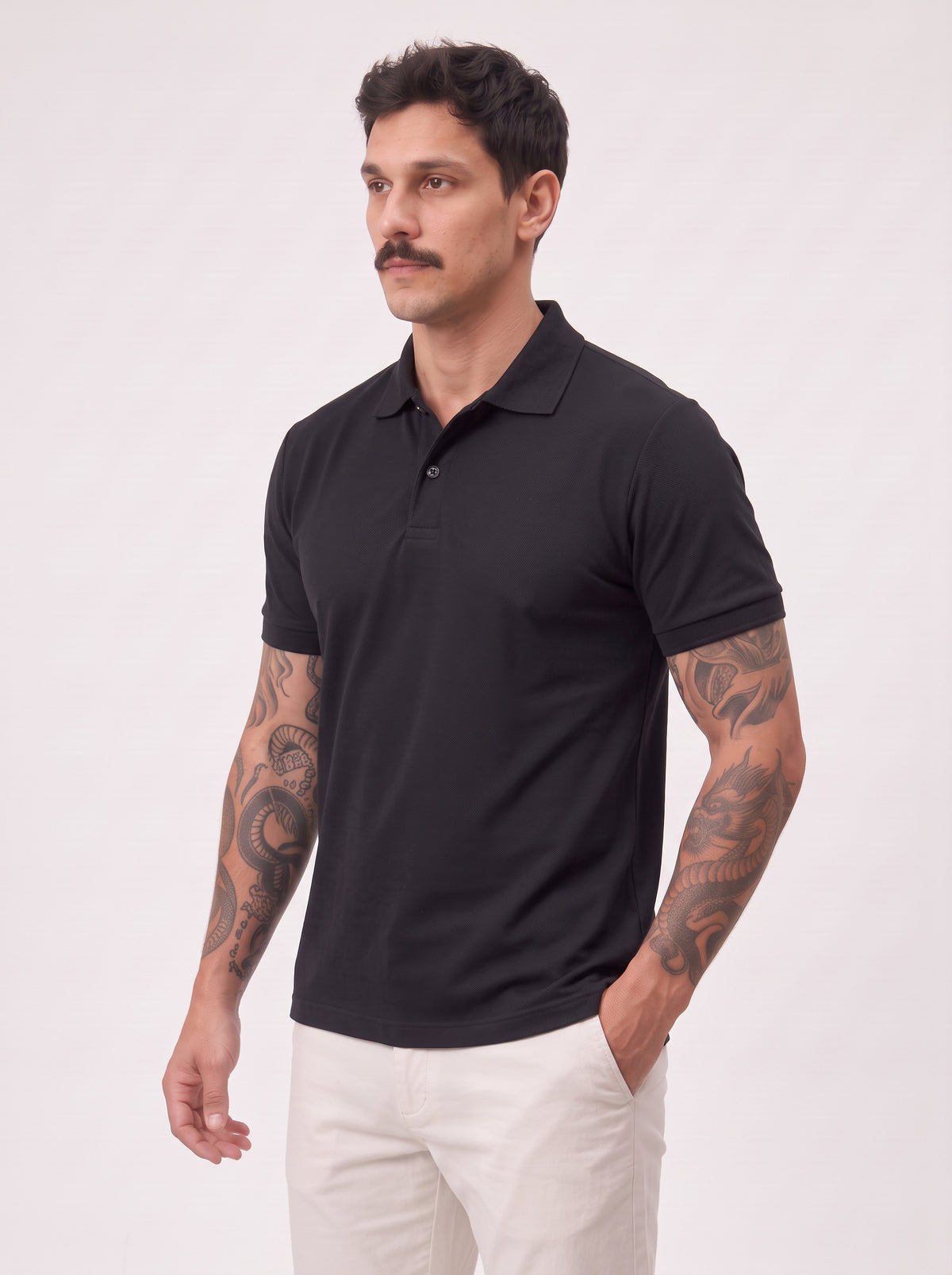 Camisa Polo Masculina Básica Piquet Manga Curta – Elegância e Conforto