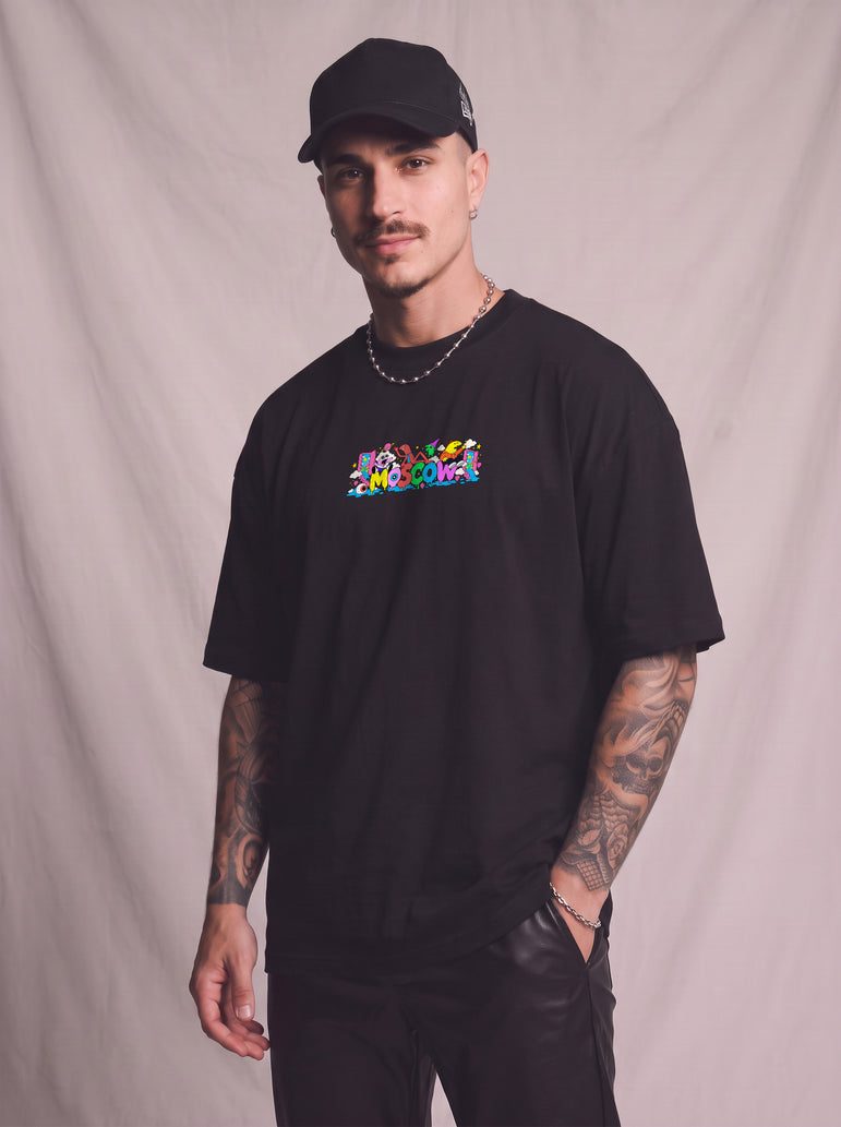 CAMISETA MASCULINA SMILING FRIENDS - COLOR CHAOS
