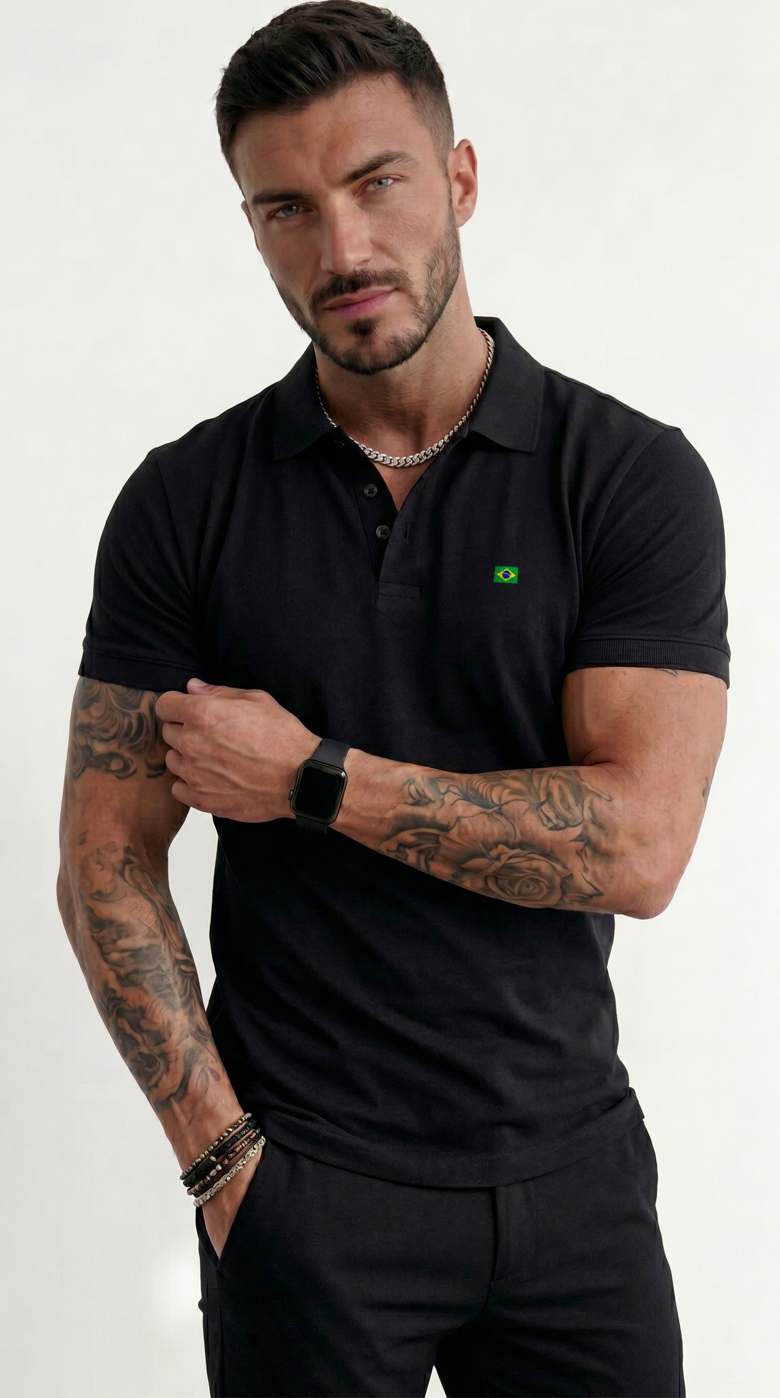CAMISA POLO MASCULINA BRASIL CLASSIC