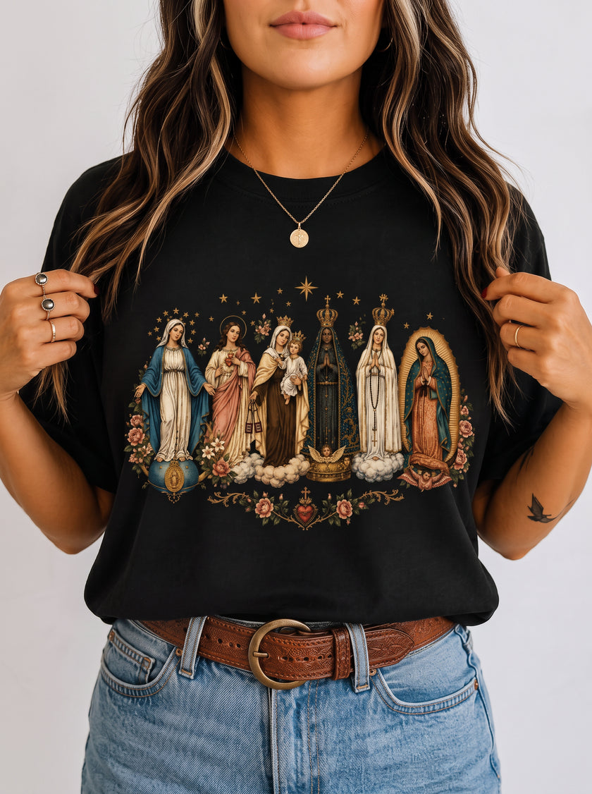 Camiseta Católica Nossa Senhora Feminina