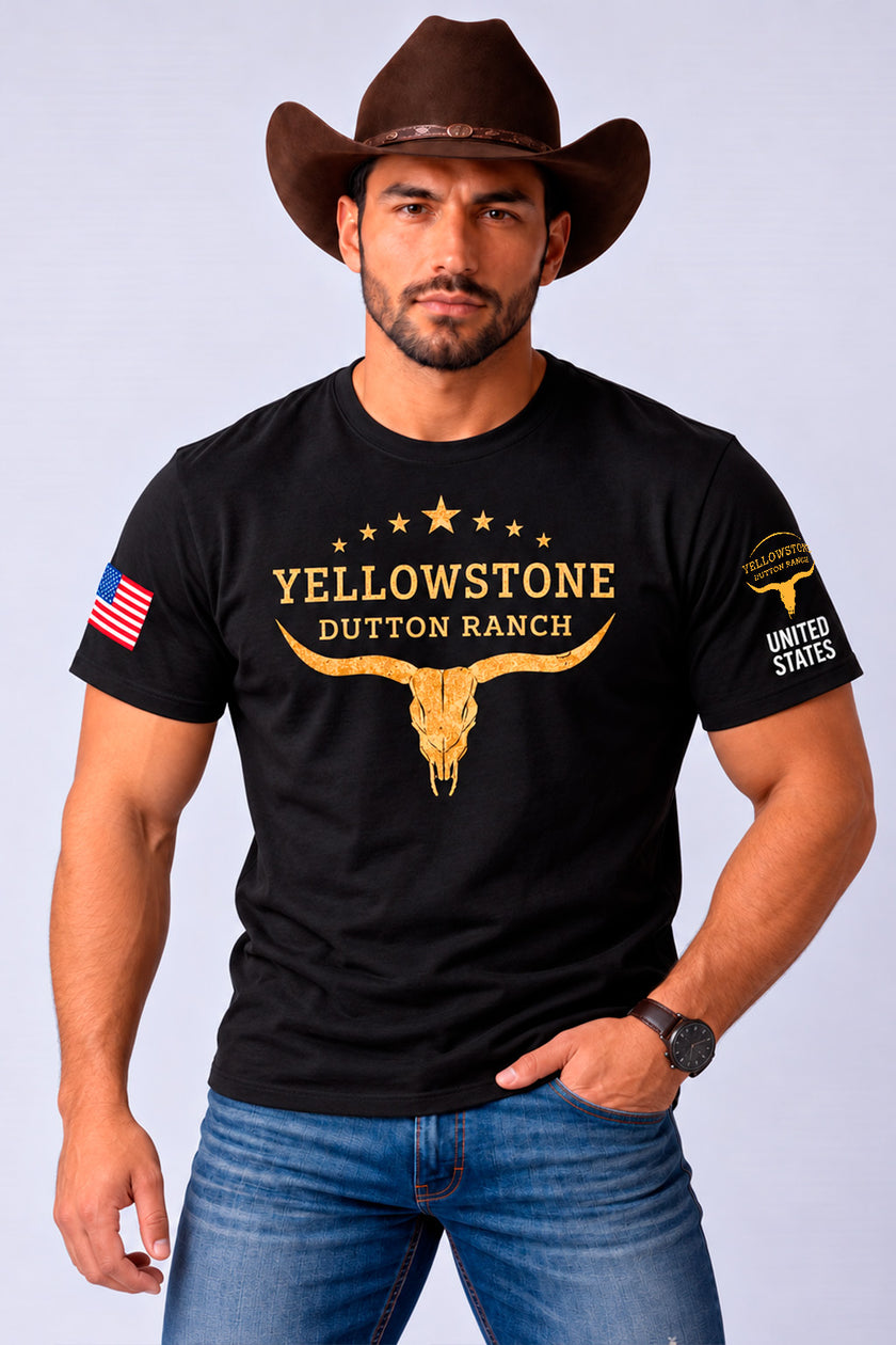 Camiseta Yellowstone Dutton Ranch – Estilo Western Country