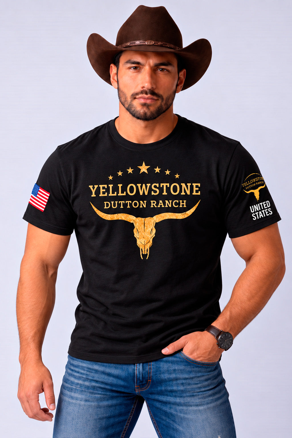 Camiseta Yellowstone Dutton Ranch – Estilo Western Country