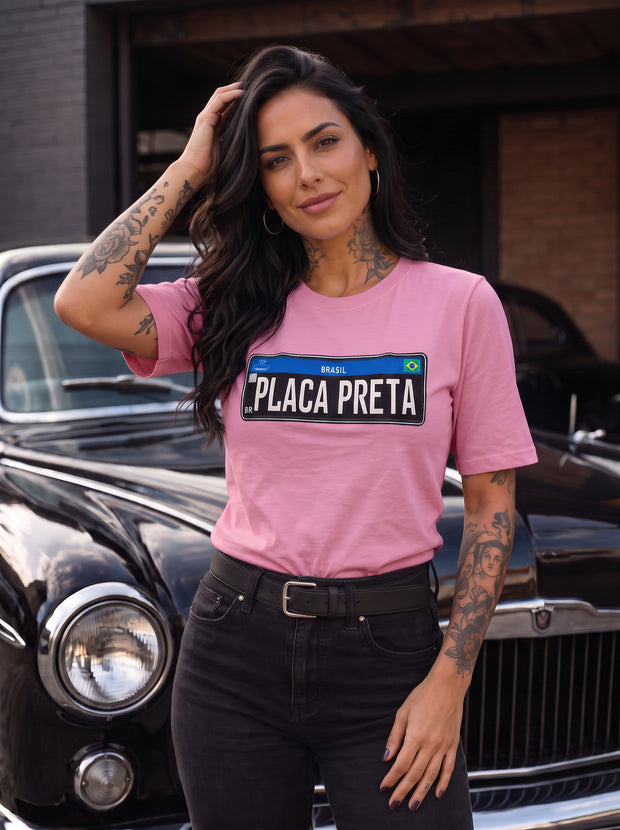Camiseta Placa Preta Brasil – Paixão por Clássicos