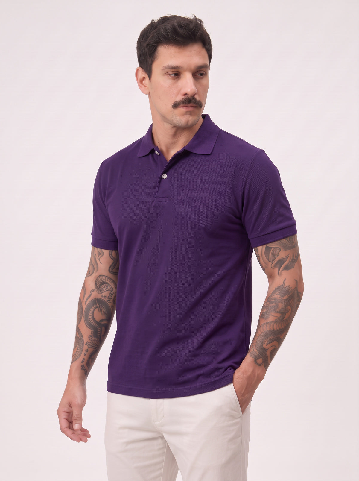Camisa Polo Masculina Básica Piquet Manga Curta – Elegância e Conforto