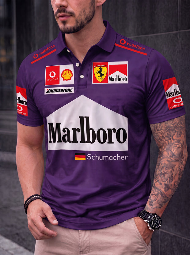 Camisa Polo Schumacher Racing – Velocidade, Legado e Estilo nas Pistas