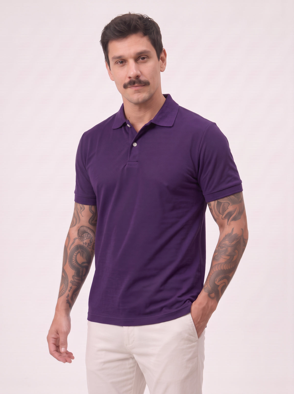 Camisa Polo Masculina Básica Piquet Manga Curta – Elegância e Conforto