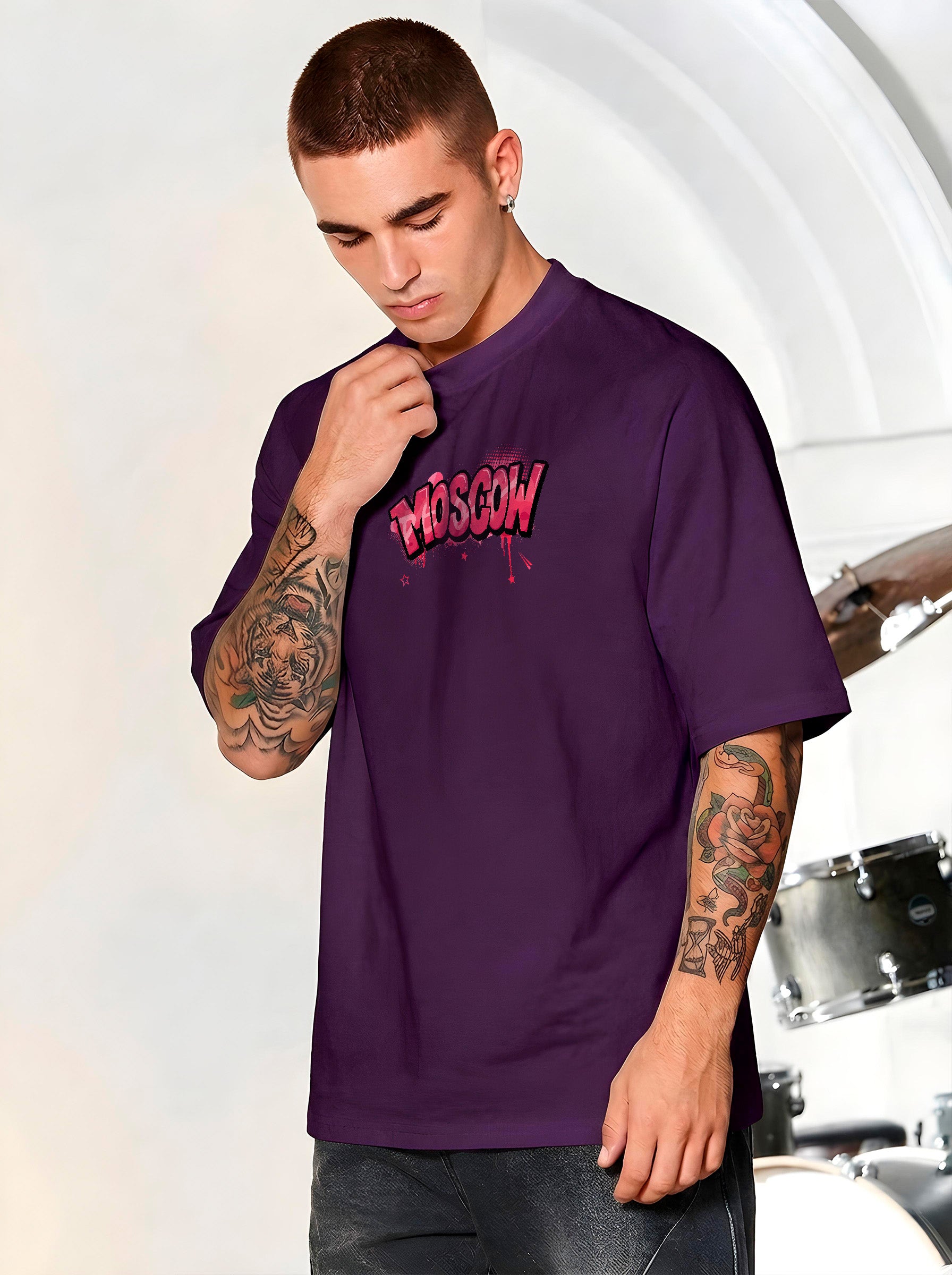 CAMISETA MASCULINA MOSCOW PINK PANTHER