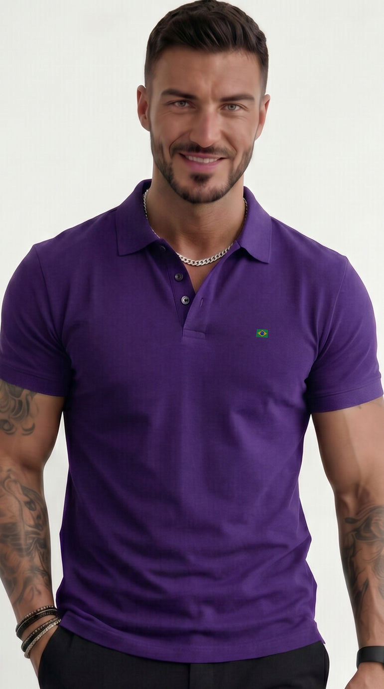 CAMISA POLO MASCULINA BRASIL CLASSIC