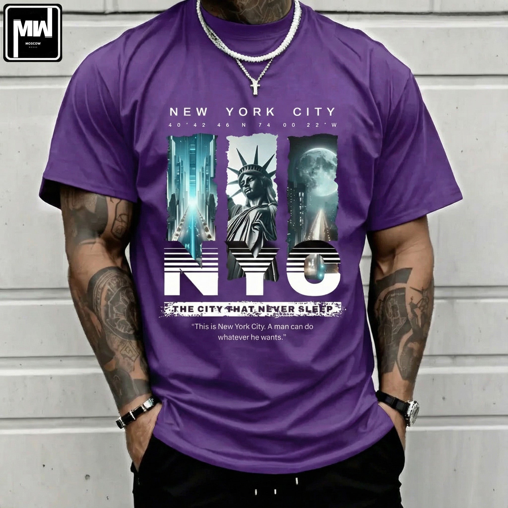CAMISETA MASCULINA NEW YORK CITY