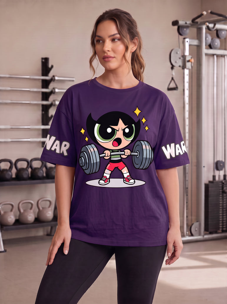 Camiseta Feminina Docinho Gym War Manga