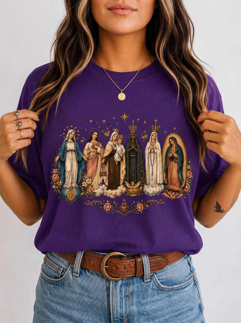Camiseta Católica Nossa Senhora Feminina