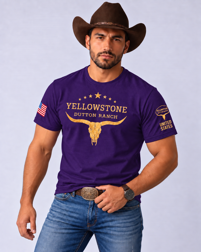 Camiseta Yellowstone Dutton Ranch – Estilo Western Country