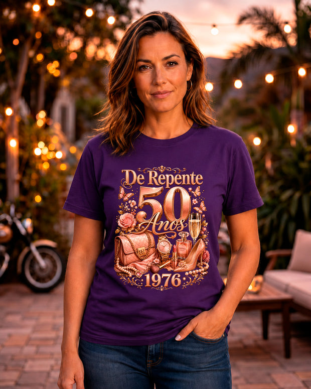 Camiseta Aniversário Feminina De Repente