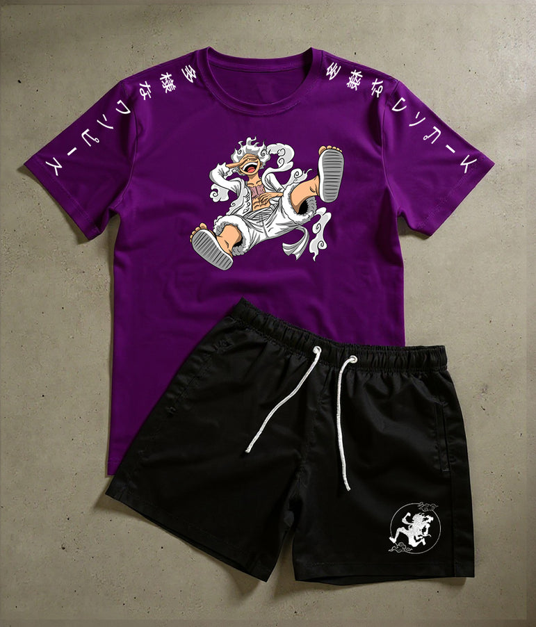 CONJUNTO CHAPÉU DE PALHA - LUFF GEAR 5 - ONE PIECE