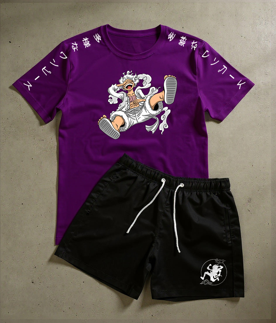 CONJUNTO CHAPÉU DE PALHA - LUFF GEAR 5 - ONE PIECE