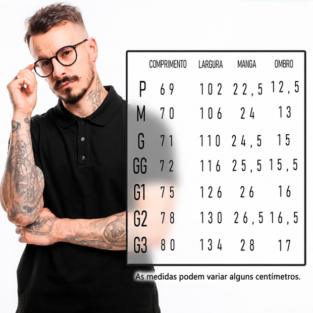 Camisa Polo Cowboy Western – Estilo Country Efeito Bordado Realista