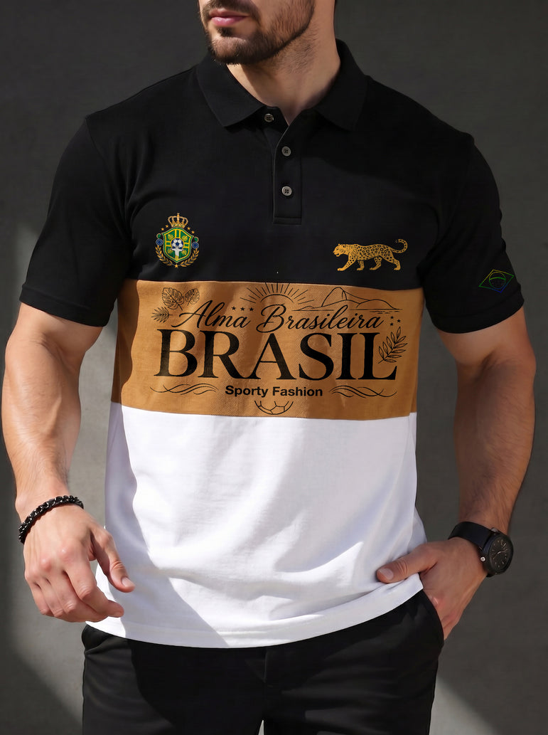 CAMISA POLO MASCULINA ALMA BRASILEIRA