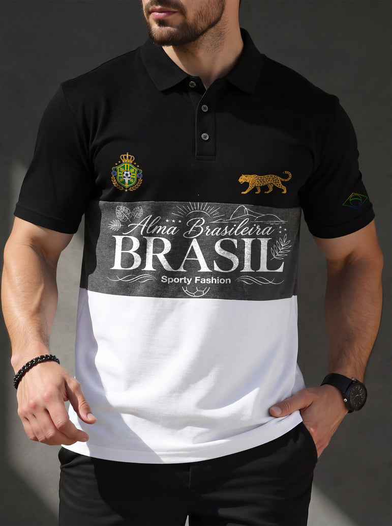 CAMISA POLO MASCULINA ALMA BRASILEIRA