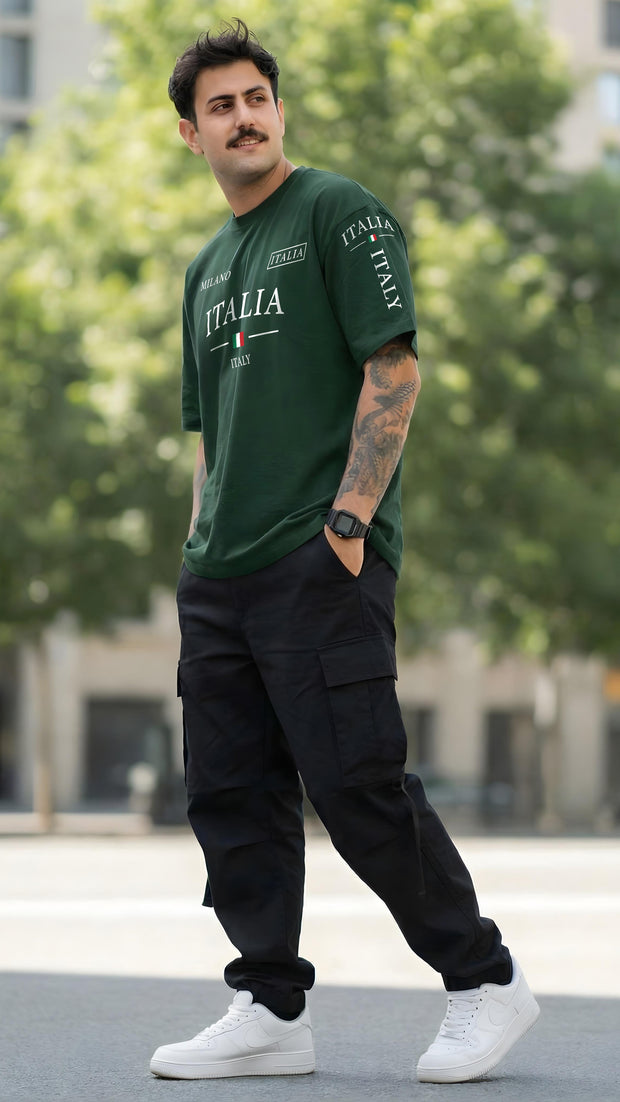 CAMISETA MASCULINA MILANO ITALIA MANGA