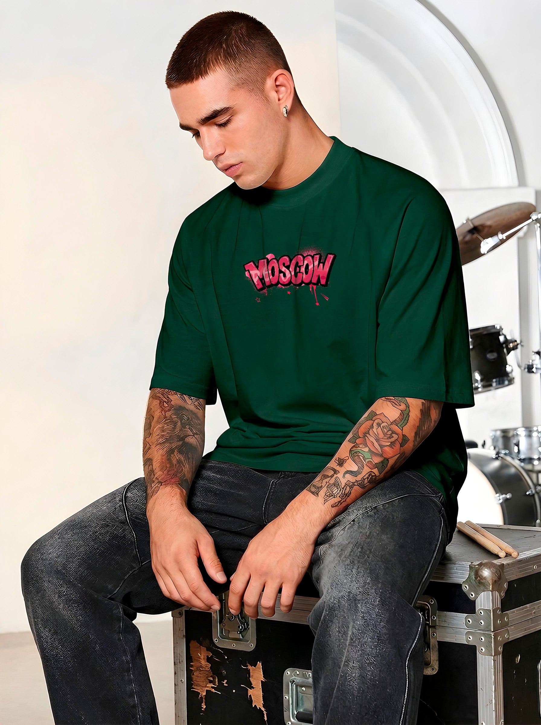 CAMISETA MASCULINA MOSCOW PINK PANTHER
