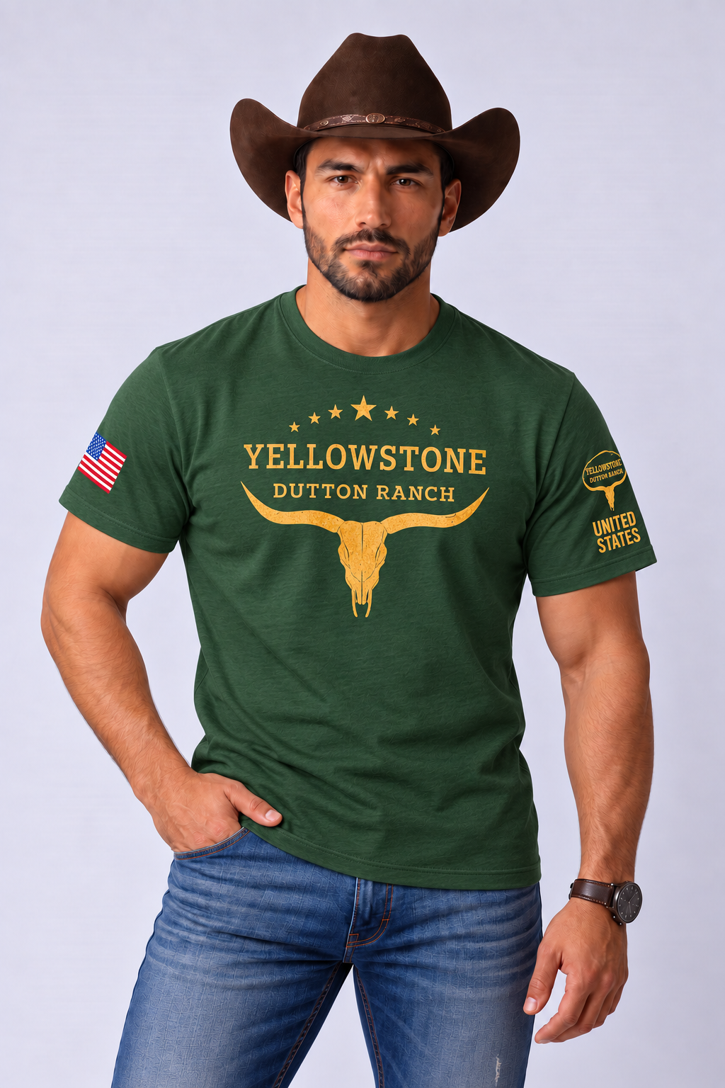 Camiseta Yellowstone Dutton Ranch – Estilo Western Country