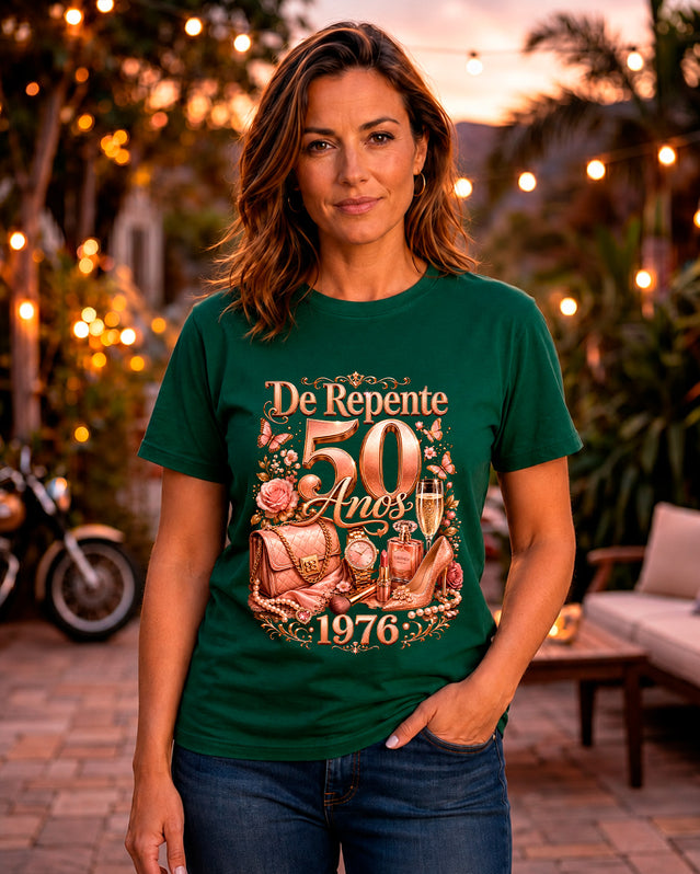 Camiseta Aniversário Feminina De Repente