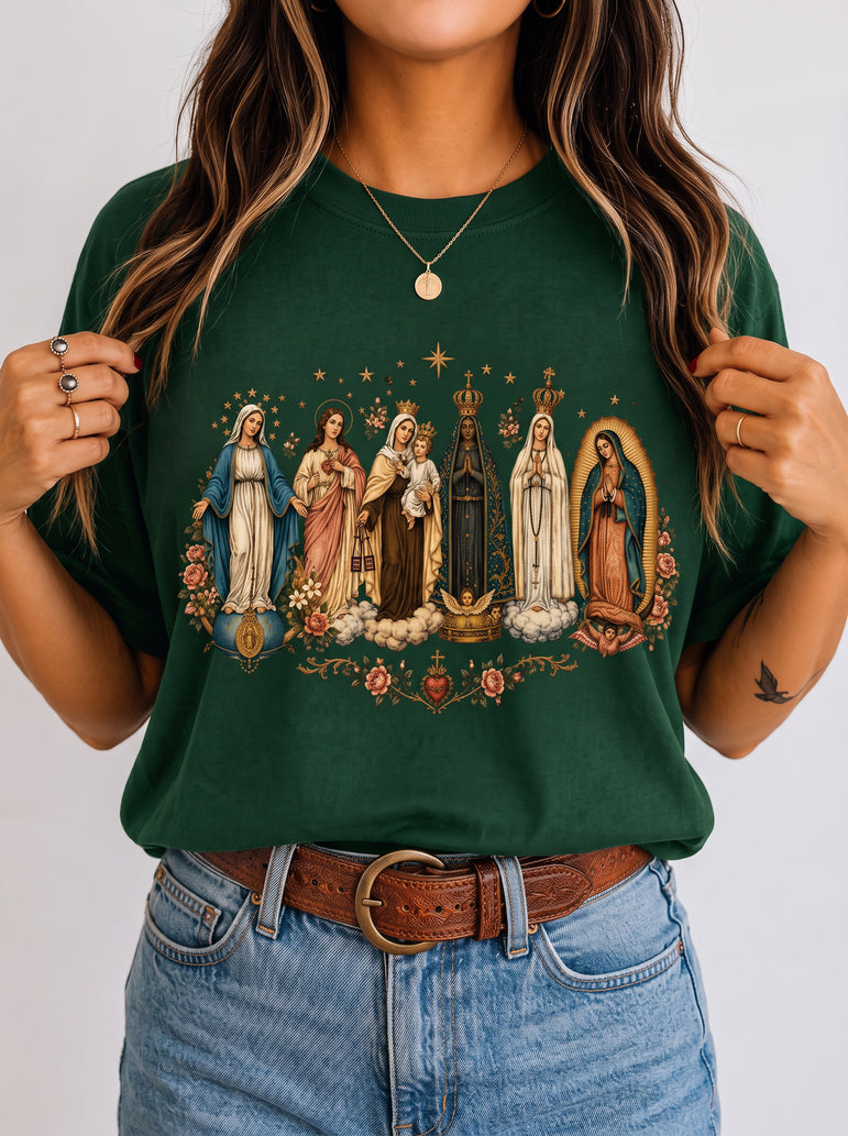 Camiseta Católica Nossa Senhora Feminina