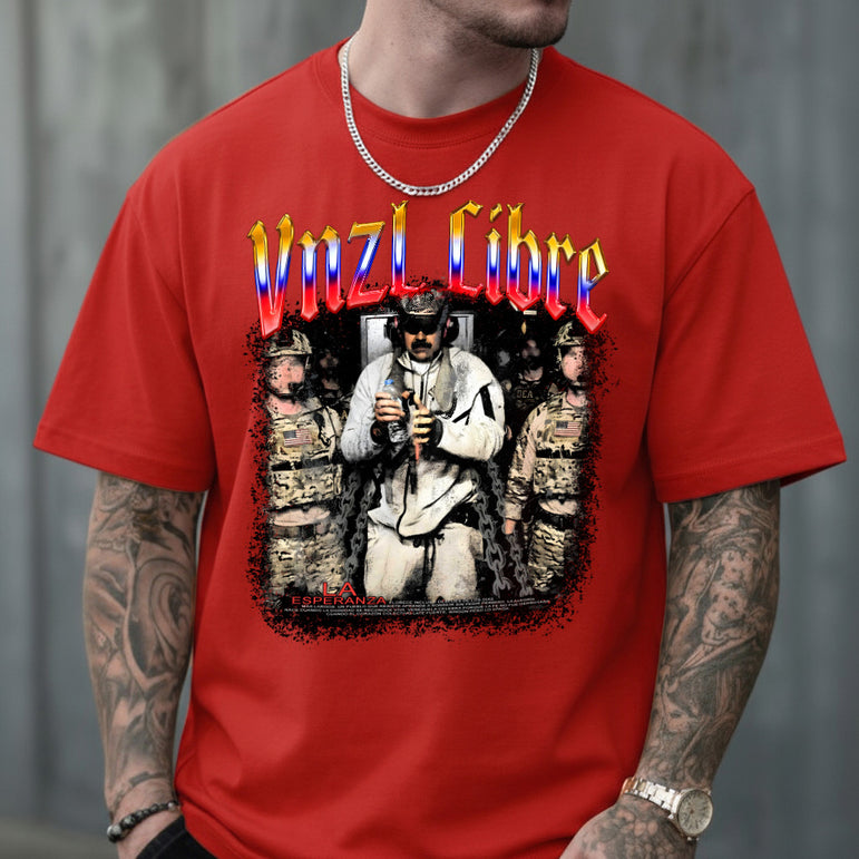 CAMISETA MASCULINA VNZL LIBRE MADURO