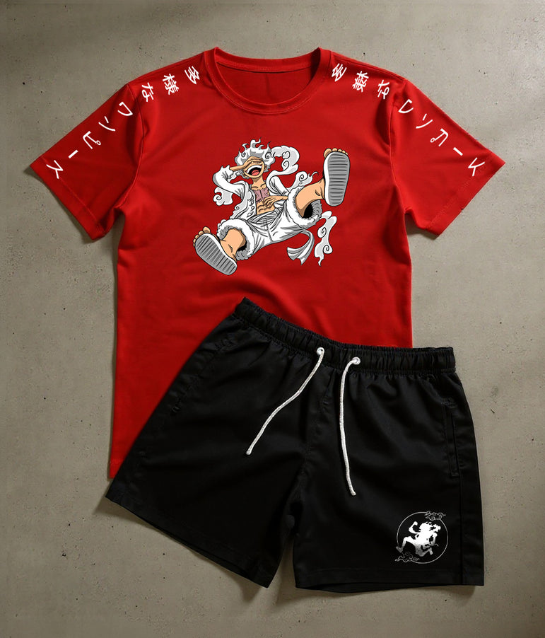 CONJUNTO CHAPÉU DE PALHA - LUFF GEAR 5 - ONE PIECE