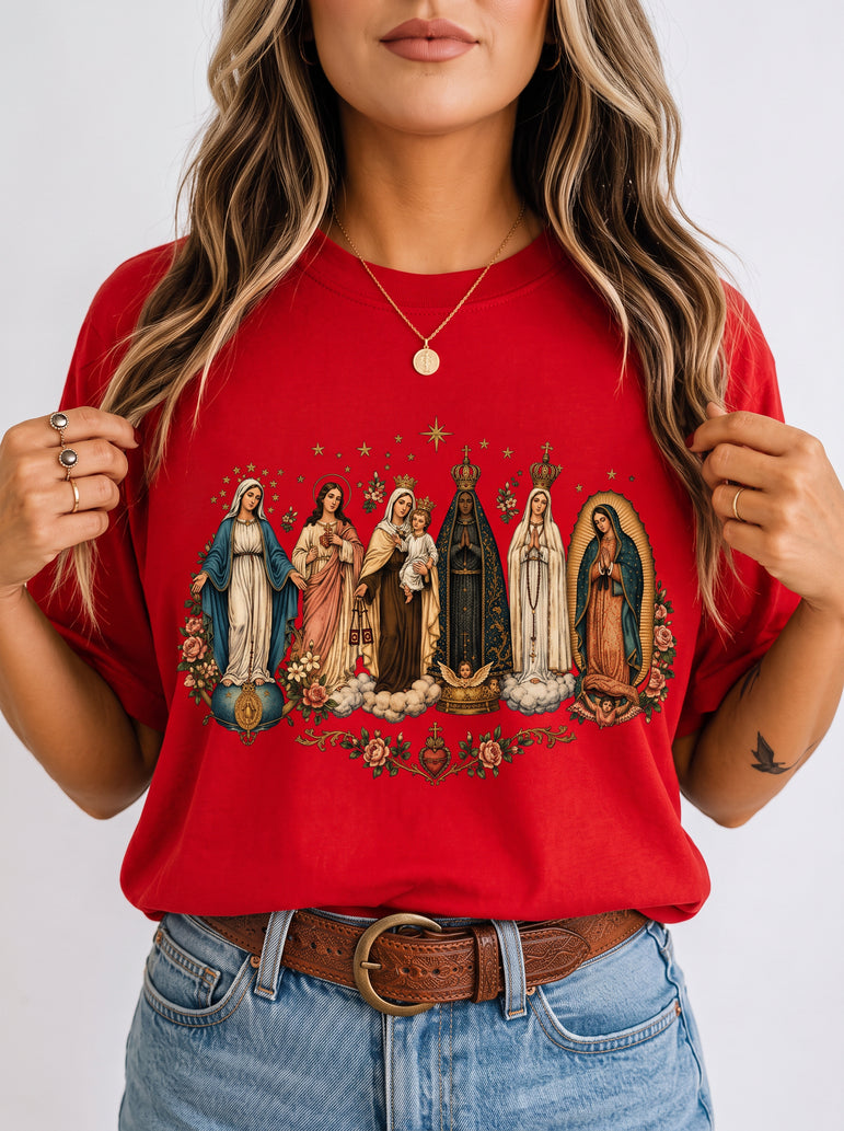 Camiseta Católica Nossa Senhora Feminina