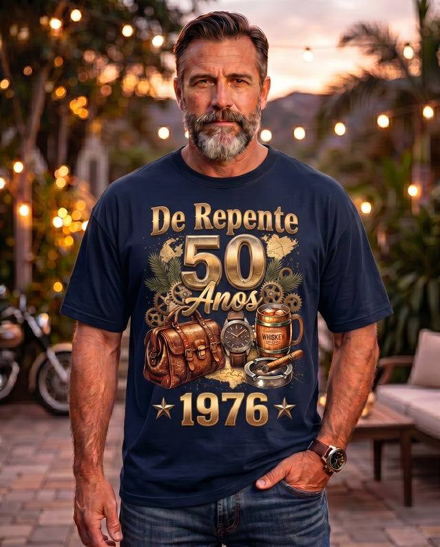 Camiseta Aniversário Masculina De Repente